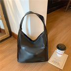 Soft Faux Leather Large Capacity Shoulder Bag