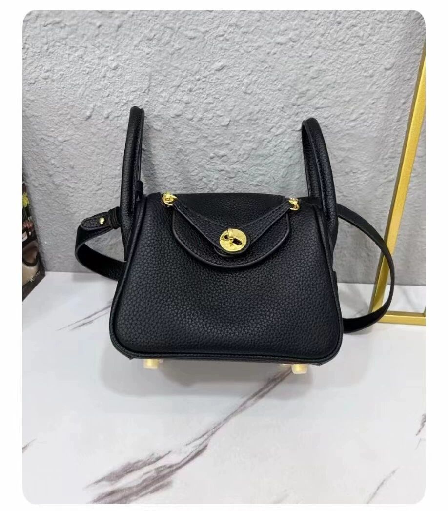 Mini Lindy Genuine Leather Crossbody Bag