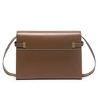 Black Genuine Leather Shoulder Bag Manhattan Style