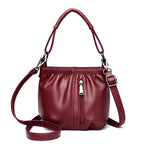 Women's Soft Material Crossbody Bucket Bag