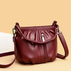 Women's Soft Material Crossbody Bucket Bag