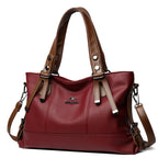 Elegant Soft Leather Large Capacity Shoulder Bag