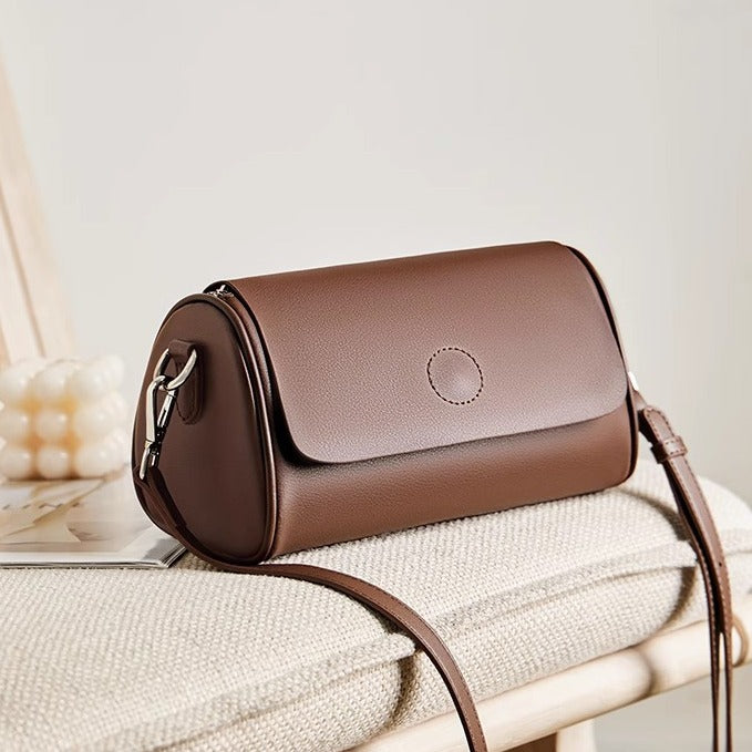 Elegant Mini Barrel Crossbody Shoulder Bag