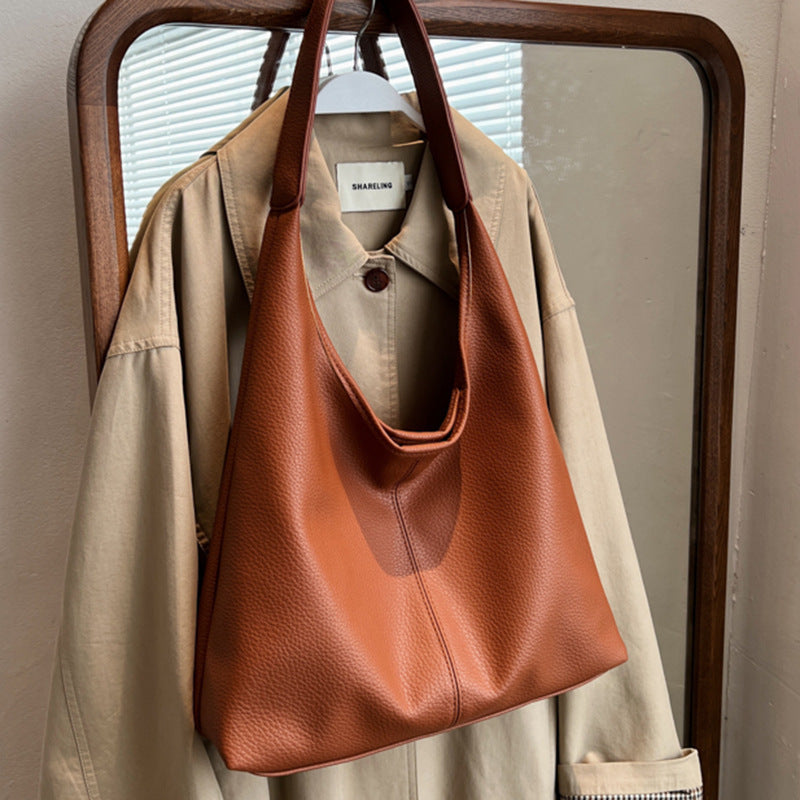 Women's Large Capacity Soft Shoulder Tote Bag