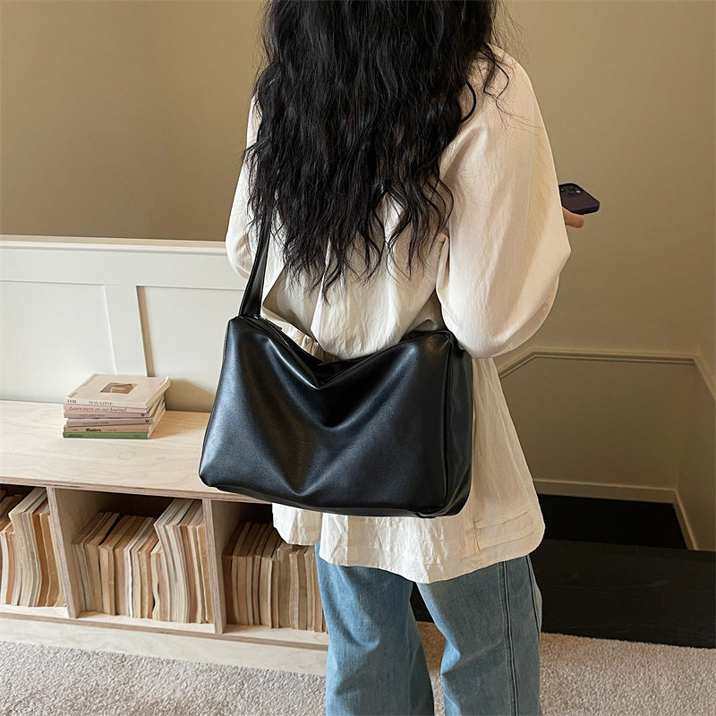 Soft Faux Leather Casual Shoulder Crossbody Bag