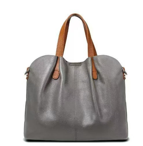 Soft Leather Large Capacity Shoulder Tote Bag