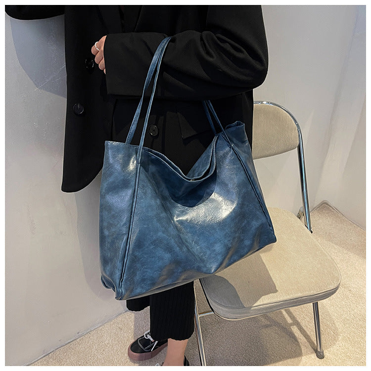 Soft Large Capacity Tote Shoulder Bag