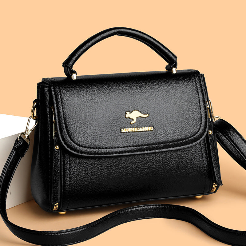 Soft Leather Crossbody Shoulder Handbag for Women
