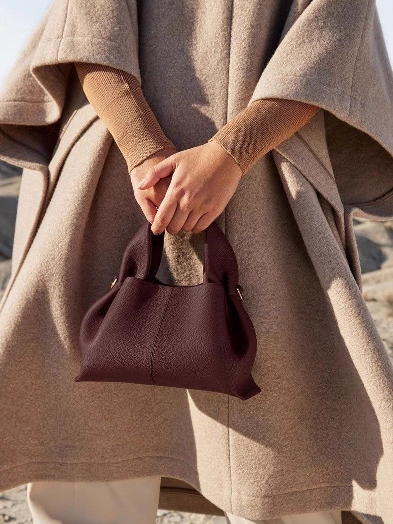 Polene Genuine Leather Cloud Handbag Shoulder Bag
