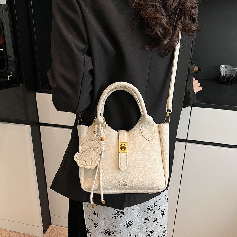 Soft Leather Versatile Shoulder Crossbody Handbag