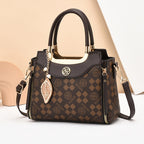 Elegant Monogram Women's Tote Handbag