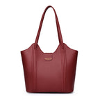 Premium Faux Leather Tote Shoulder Bag