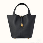 Premium Togo Leather Bucket Handbag
