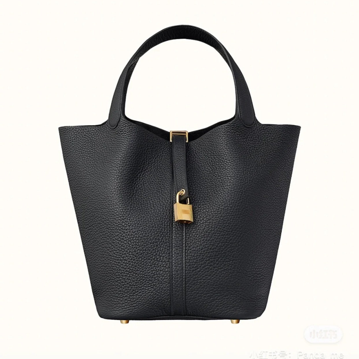 Premium Togo Leather Bucket Handbag
