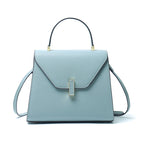 Genuine Leather Top Handle Crossbody Shoulder Bag