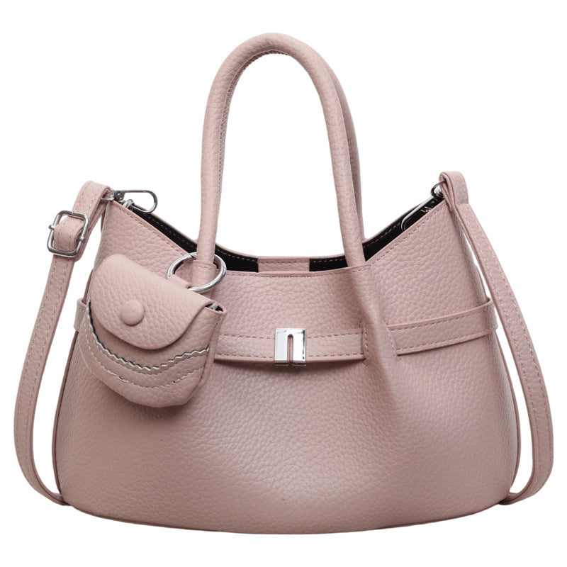 Minimalist Textured Tote Shoulder Crossbody Bag