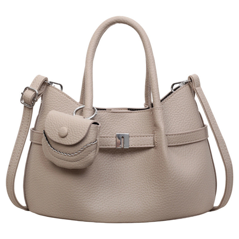 Minimalist Textured Tote Shoulder Crossbody Bag