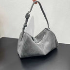 Top Grain Leather Cylindrical Crossbody Shoulder Bag