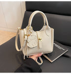 Soft Leather Versatile Shoulder Crossbody Handbag