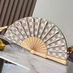 Genuine Leather Fan Design Shoulder Bag