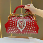 Women's Luxury Crystal Evening Clutch Bag