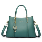 Ladies Soft Leather Tote Crossbody Handbag