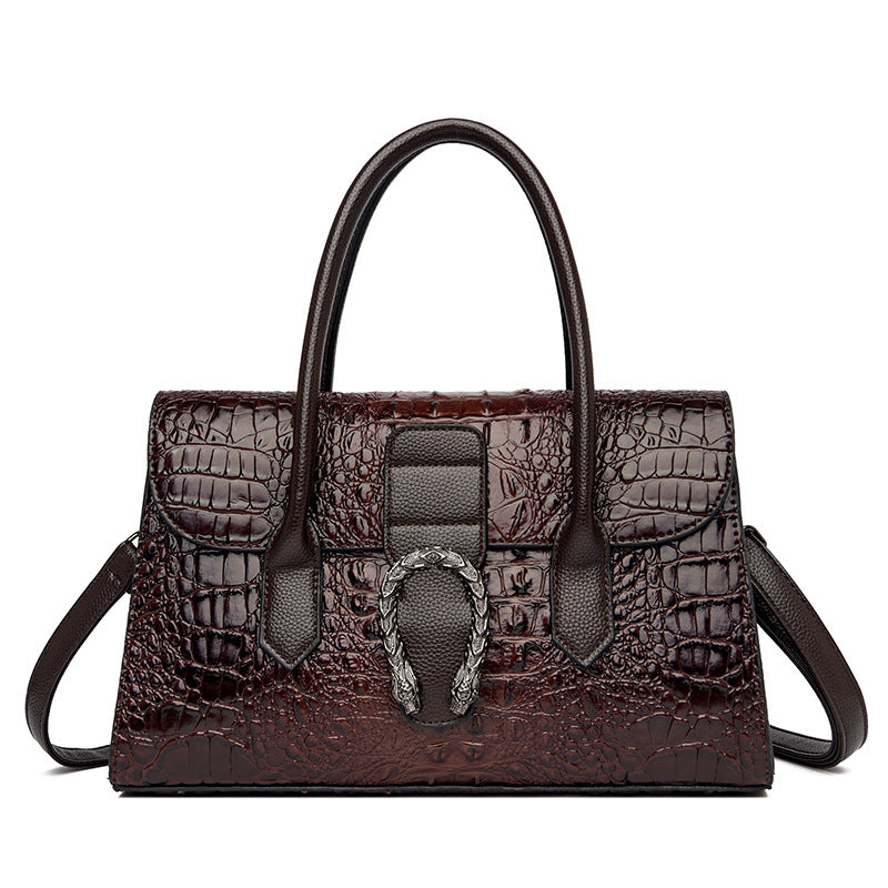 Luxury Genuine Leather Crocodile Handbag