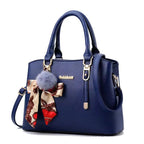 Women's Faux Leather Shoulder Tote Handbag