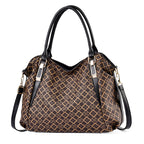 Women's Patterned Large Capacity Shoulder Handbag