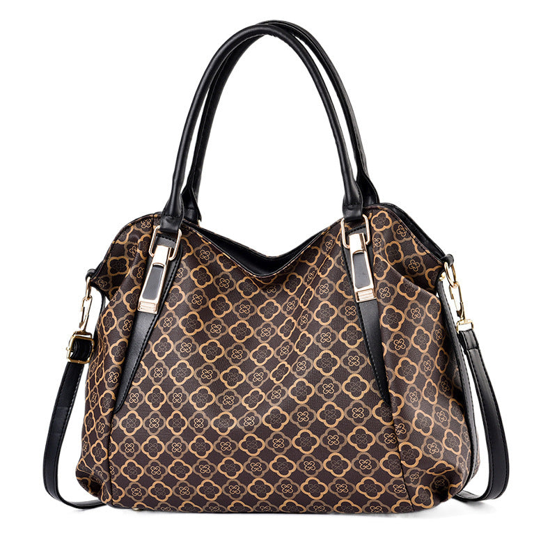 Women's Patterned Large Capacity Shoulder Handbag