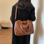Women's Vintage Soft Leather Tote Handbag