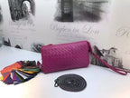 Genuine Leather Woven Clutch Shoulder Bag
