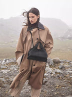 Polene Genuine Leather Cloud Handbag Shoulder Bag