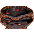 Soft Synthetic Leather Multi-Pocket Tote Bag
