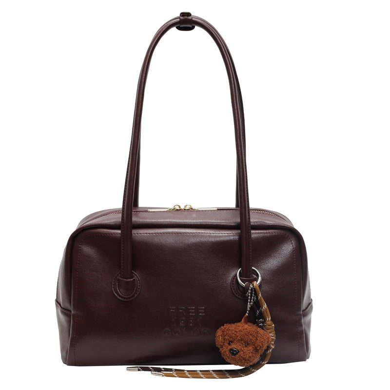 Women's Soft Leather Retro Shoulder Bag