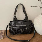 Fashion Rivet Soft Material Commuter Tote Bag
