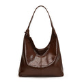 Soft Glossy Shoulder Bag Large Capacity