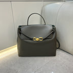 Genuine Leather Woven Tote Crossbody Bag