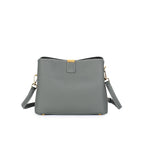 Women's Leather Crossbody Bucket Handbag