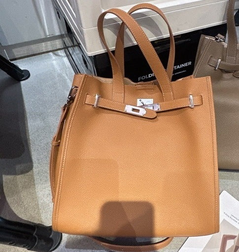 Premium Leather Tote Handbag Shoulder Crossbody