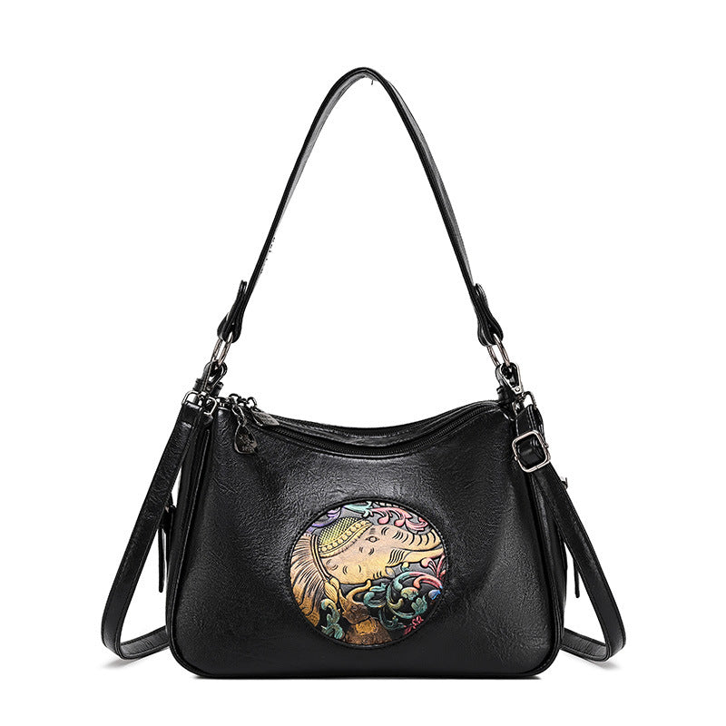 Retro Soft Leather Women's Shoulder Bag
