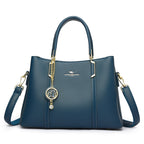 Ladies Soft Leather Tote Crossbody Handbag