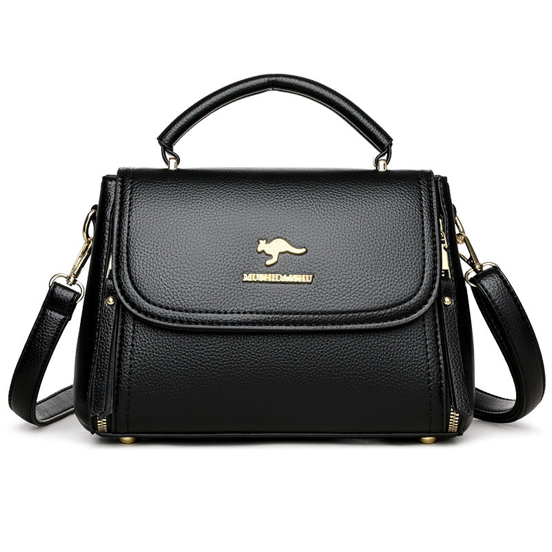 Soft Leather Crossbody Shoulder Handbag for Women