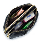 Genuine Leather Women's Wristlet Clutch Wallet