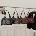 Fashion Rivet Soft Material Commuter Tote Bag