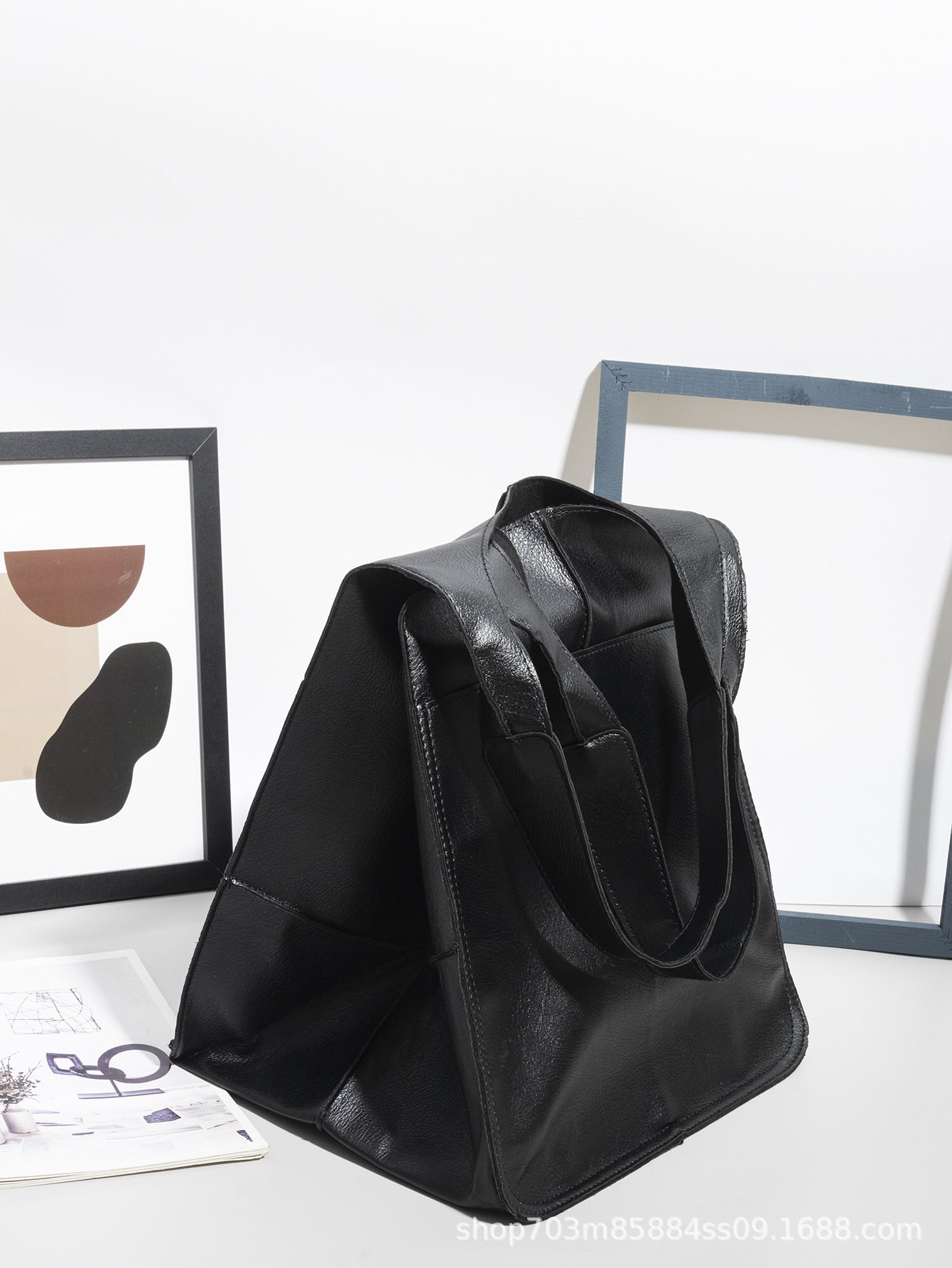 Soft Leather Large Capacity Shoulder Tote Bag