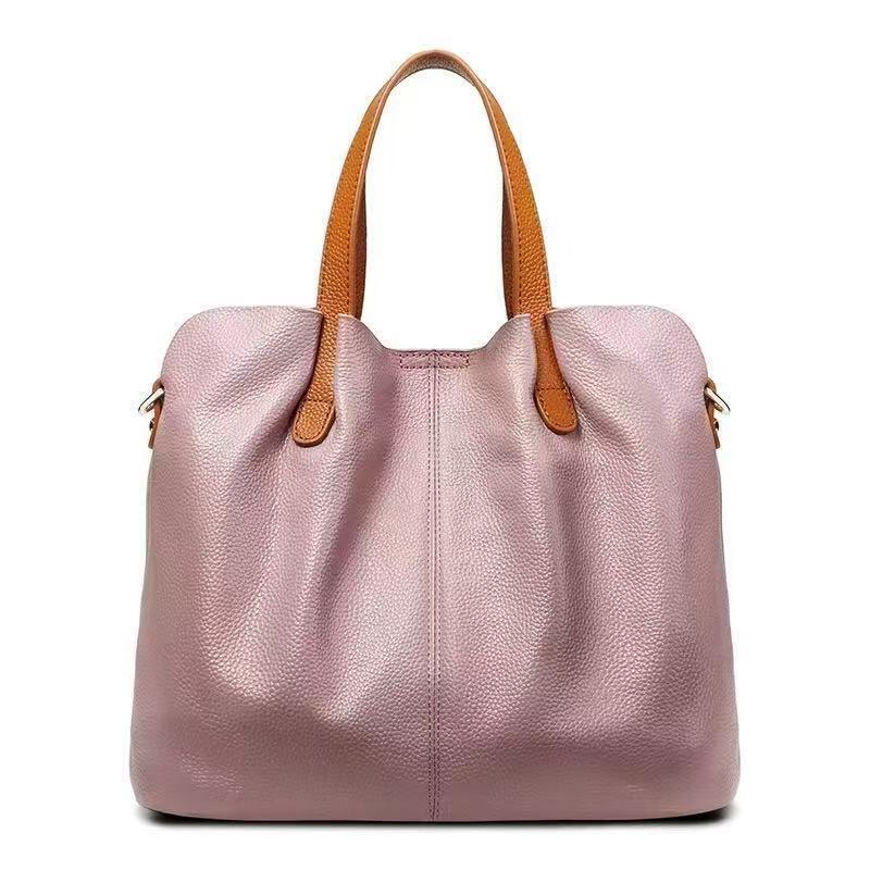 Soft Leather Large Capacity Shoulder Tote Bag