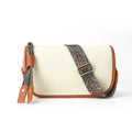 Stylish Canvas Faux Leather Shoulder Crossbody Bag