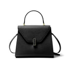 Genuine Leather Top Handle Crossbody Shoulder Bag