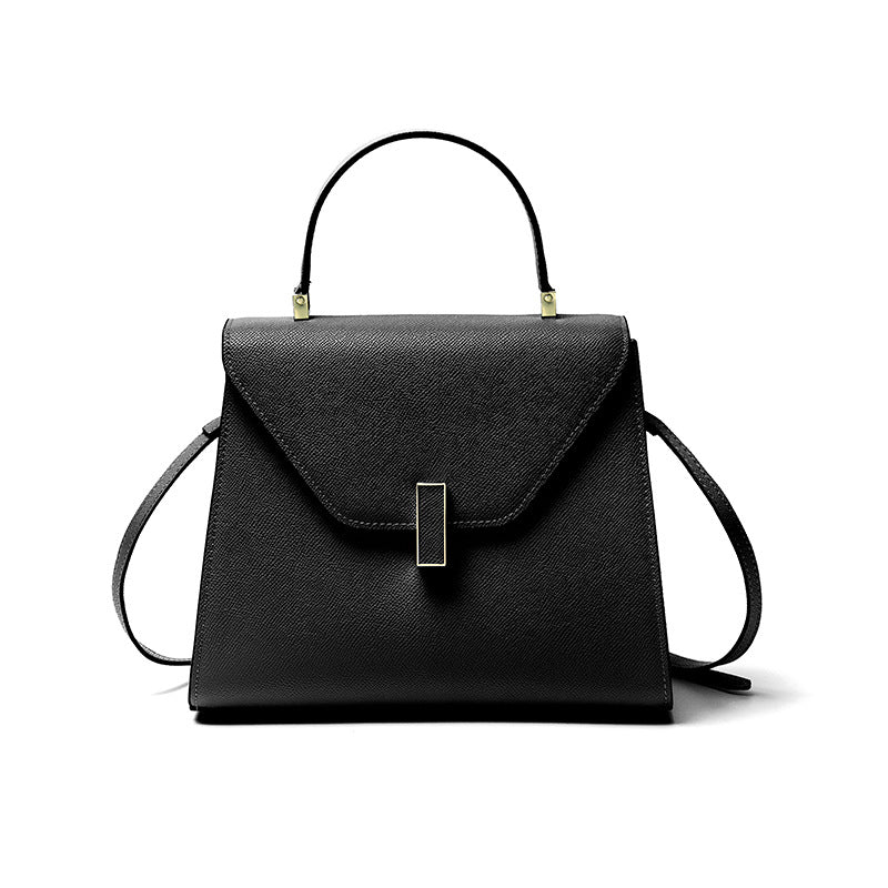 Genuine Leather Top Handle Crossbody Shoulder Bag